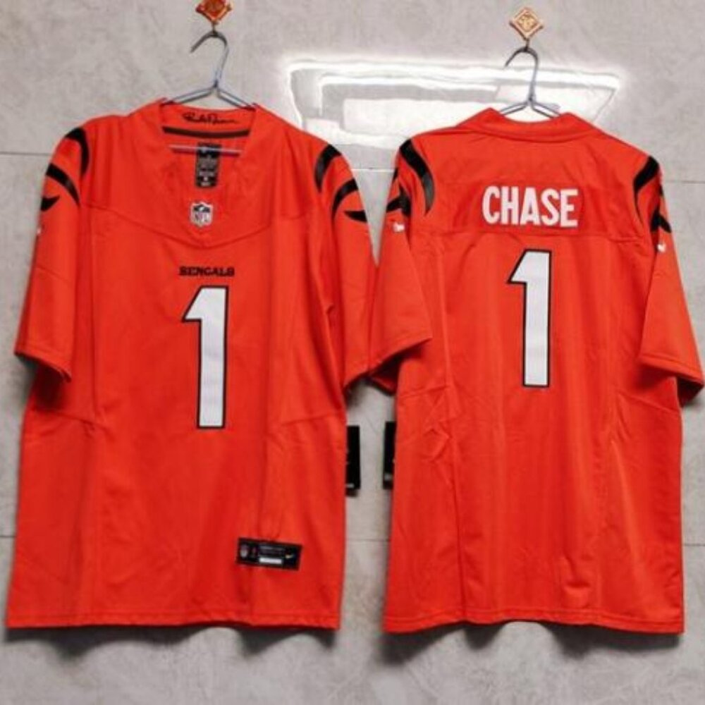 Cincinnati Bengals Ja'Marr Chase Orange Vapor F.U.S.E. Limited Jersey